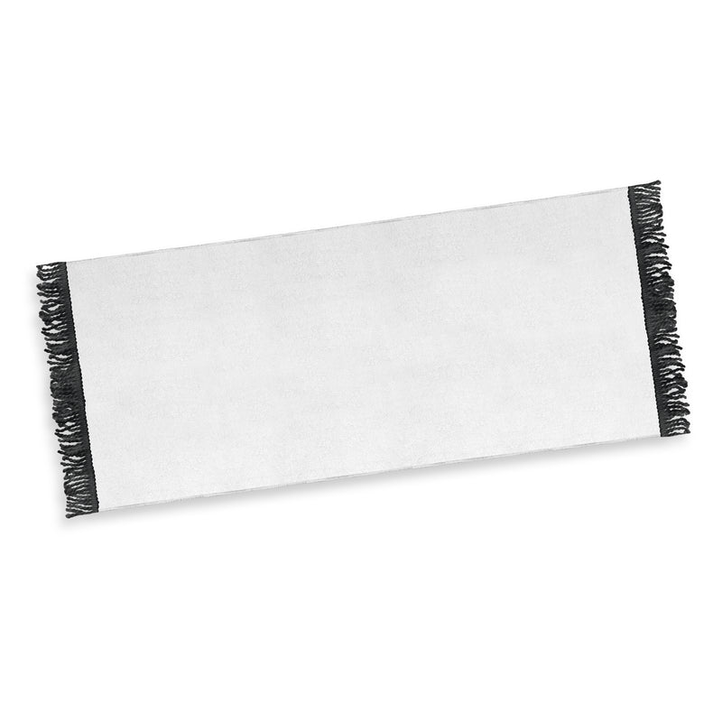 Trends 117218 Santorini Beach Towel – Black - Tassels