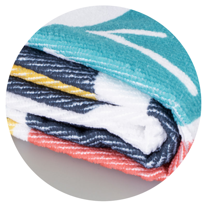 Trends 117218 Santorini Beach Towel – Branding Close Up