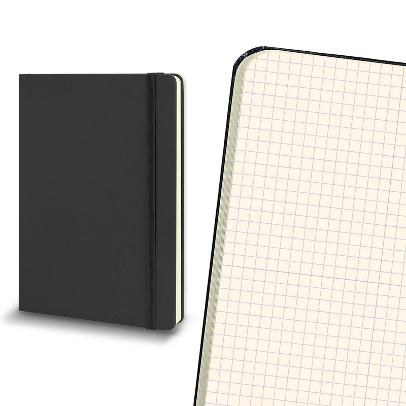 Trends 117221 Moleskine Classic Hard Cover Notebook - Large – Black Grid
