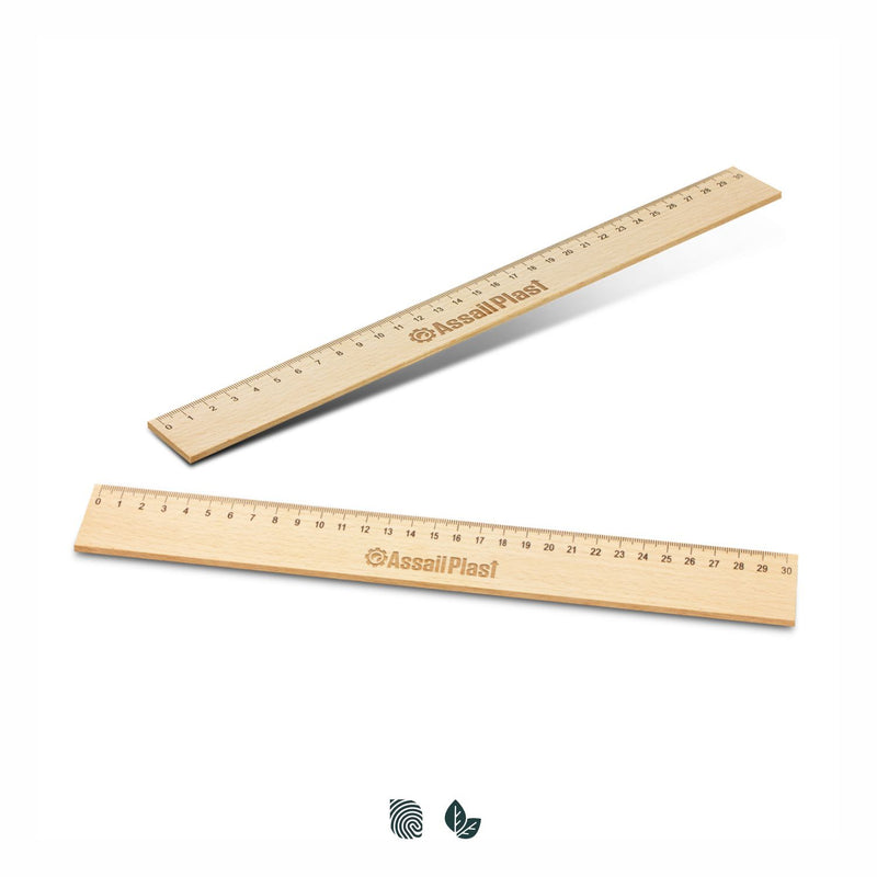 Trends 117337 Wooden 30cm Ruler – Impact Aware