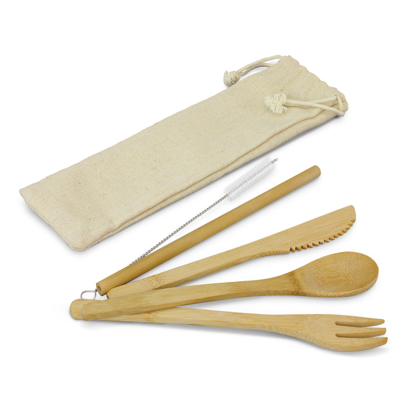 Trends 117633 Bamboo Cutlery Set – Natural