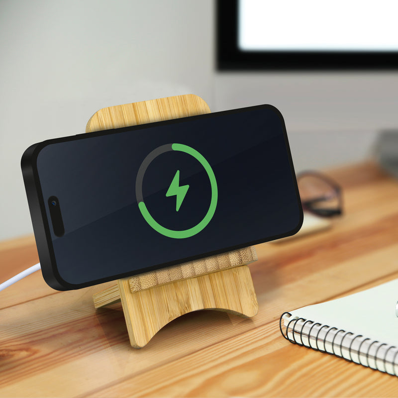 Trends 118495 Bamboo Wireless Charging Stand – Feature
