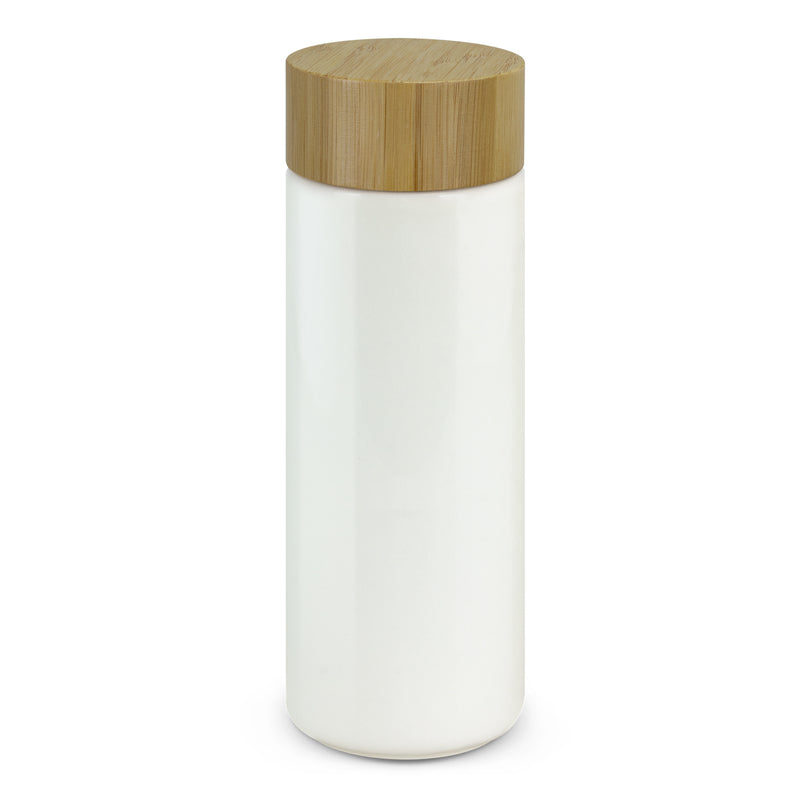 Trends 118554 Reservoir Double Wall Ceramic Bottle – White