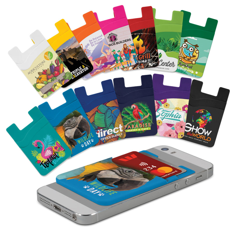 Trends 118674 Dual Silicone Phone Wallet - Full Colour
