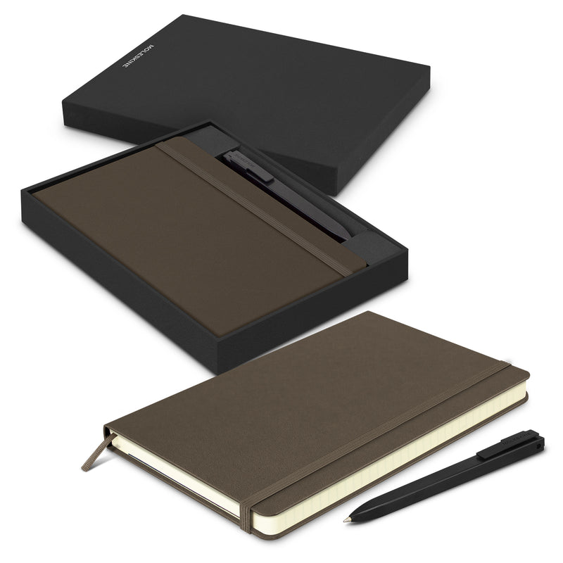 Trends 119355 Moleskine Notebook and Pen Gift Set – Earth Brown