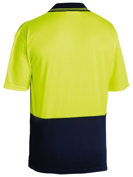 Bisley Workwear-BK1234 Two Tone Hi Vis Polo Shirt - Short Sleeve REAR