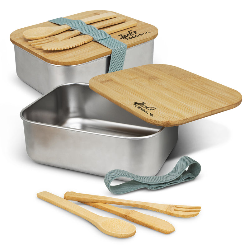 Trends 120046 Stainless Steel Lunch Box with Cutlery