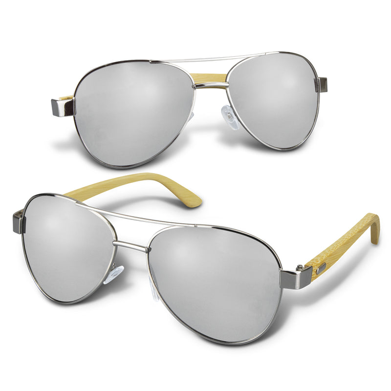Trends 120338 Aviator Mirror Lens Sunglasses - Bamboo