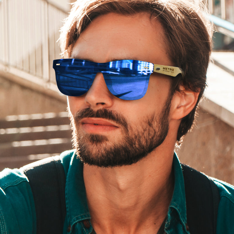 Trends 120343 Ryder Mirror Lens Sunglasses - Bamboo – Feature