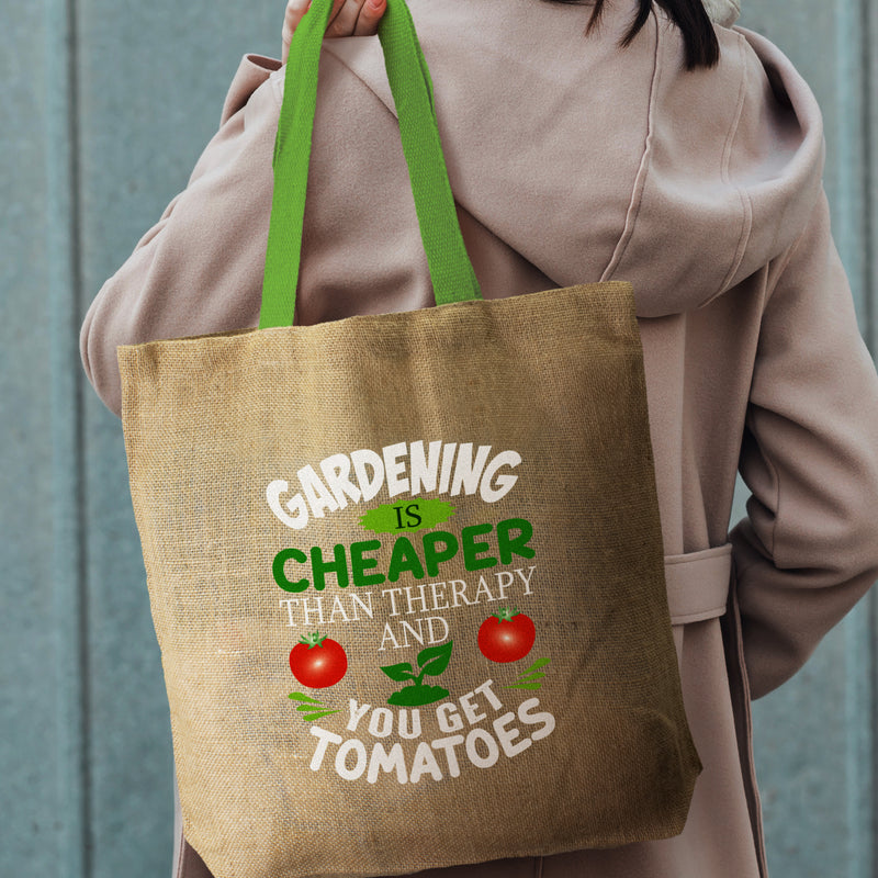 Trends 120518 Thera Jute Tote Bag - Coloured Handles – Feature