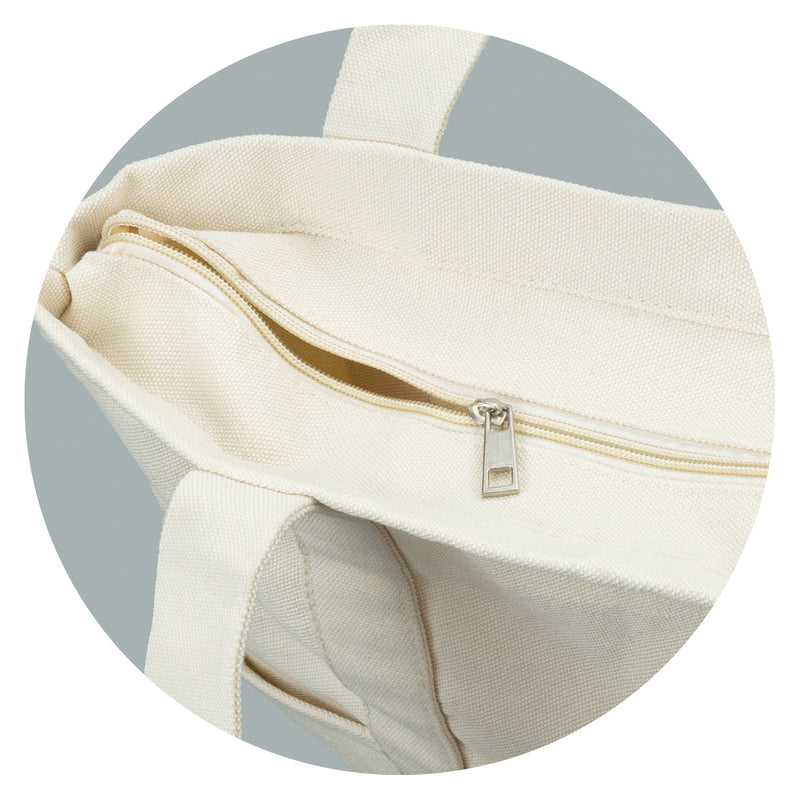 Trends 120845 Amsterdam Canvas Tote Bag – Zip