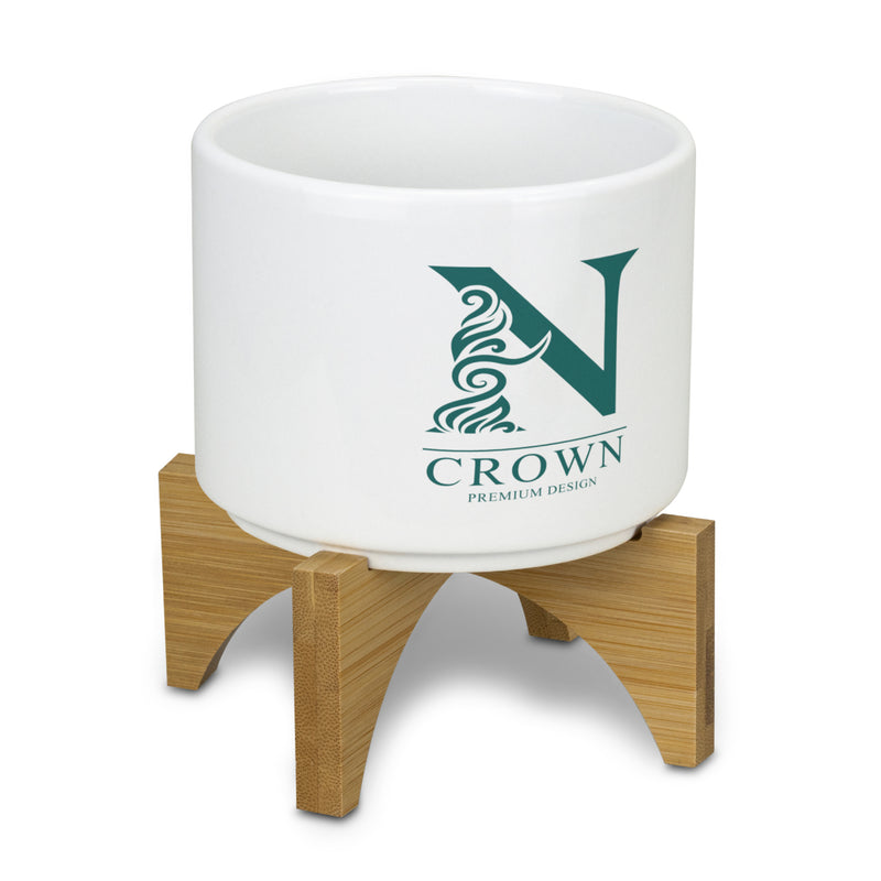 Trends 120901 Planter with Bamboo Base