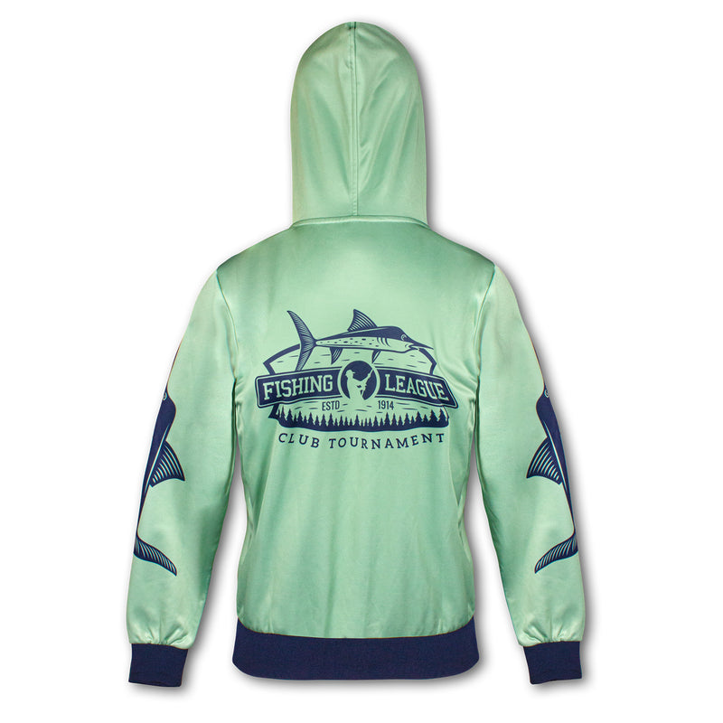 Trends 121185 Custom Womens Sports Zipped Hoodie – Back