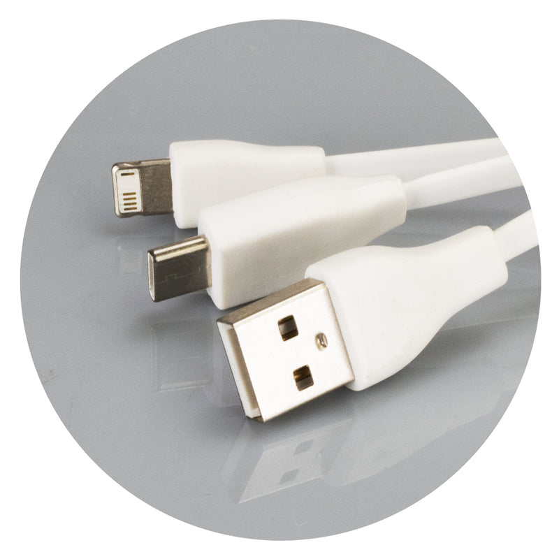 Trends 121410 Bamboo Charging Cable Key Ring - Rectangle – Cords
