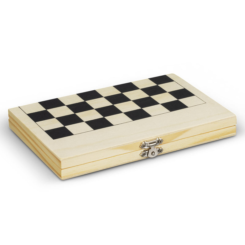 Trends 121505 Travel Chess Set – Natural/Black