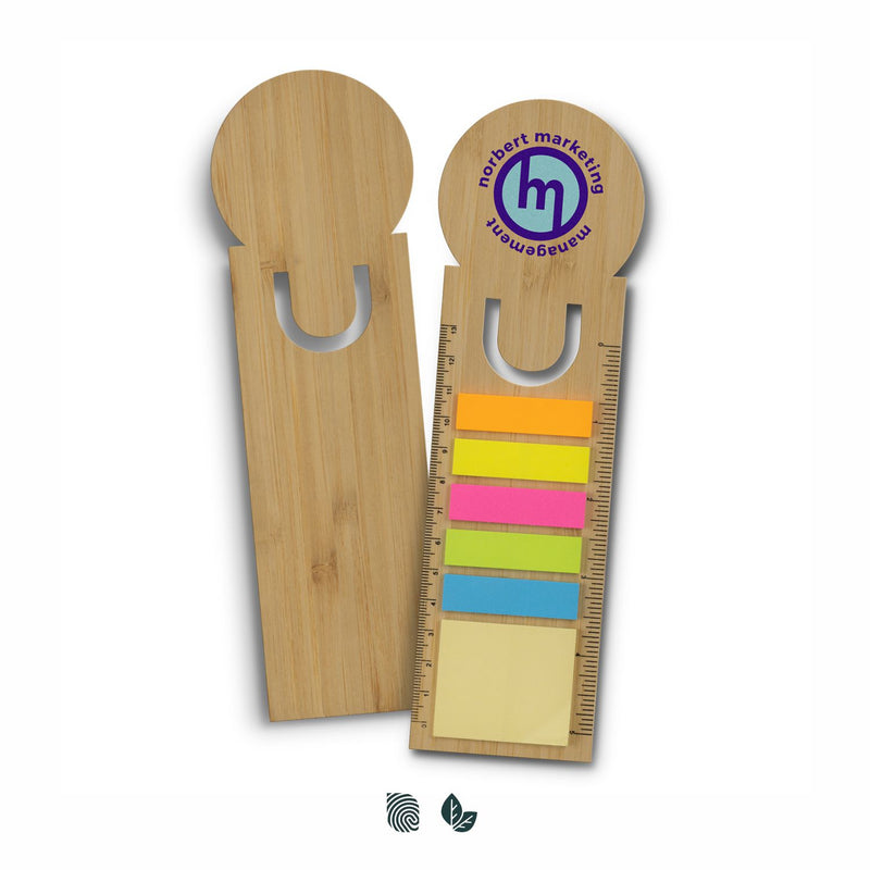Trends 121725 Bamboo Ruler Bookmark - Round – Impact Aware