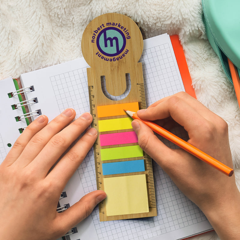 Trends 121725 Bamboo Ruler Bookmark - Round – Feature