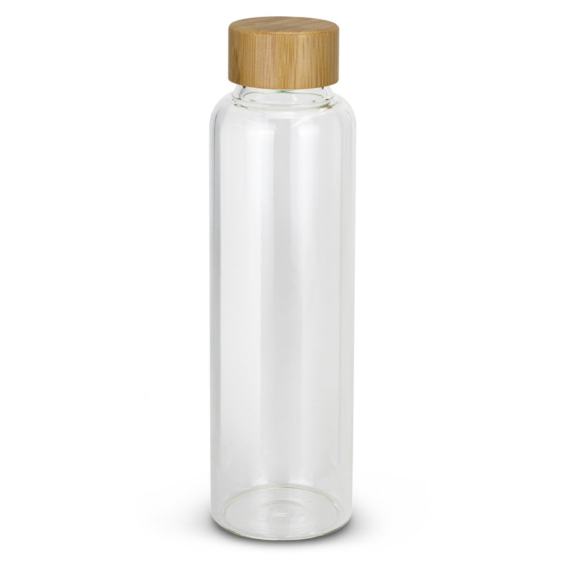 Trends 121800 Eden Glass Bottle Bamboo Lid – Clear/Natural