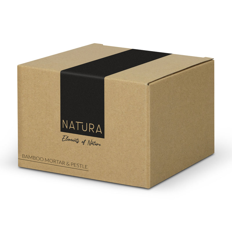 Trends 122271 NATURA Bamboo Mortar and Pestle – Gift Box