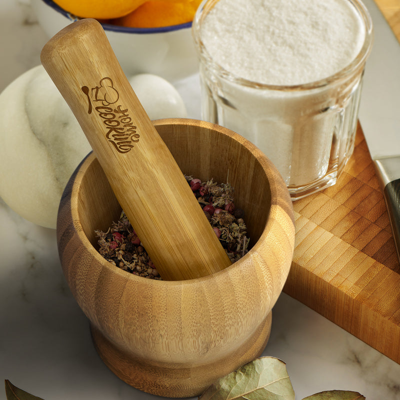 Trends 122271 NATURA Bamboo Mortar and Pestle – Feature