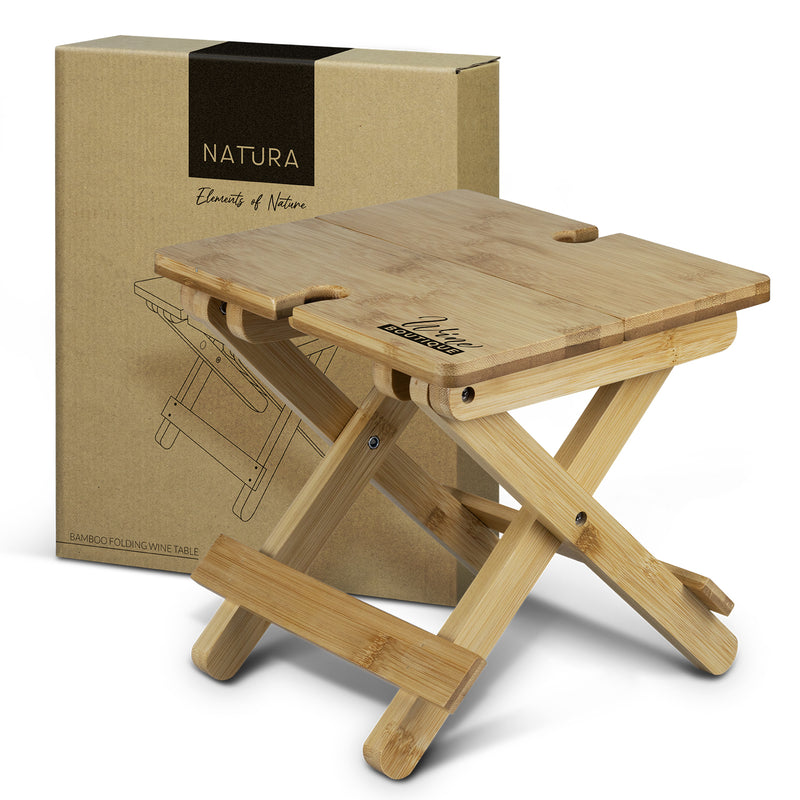 Trends 122273 NATURA Bamboo Folding Wine Table