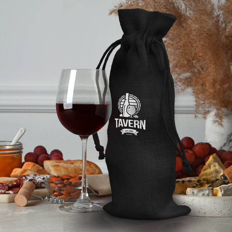 Trends 122387 Jute Wine Drawstring Bag – Feature