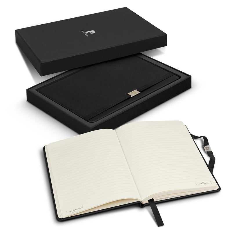 Trends 122399 Pierre Cardin Nouvelle Notebook Gift Set – Black - Open