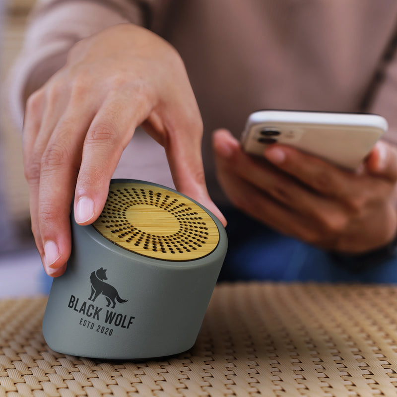 Trends 122467 NATURA Limestone Bluetooth Mini Speaker – Feature