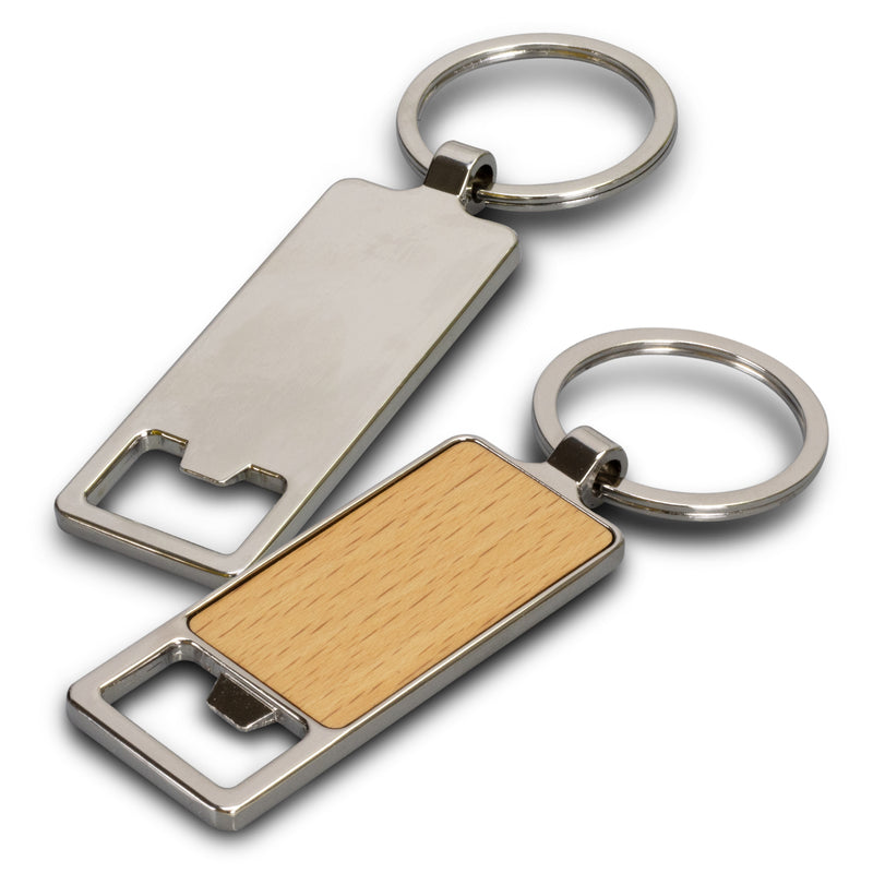Trends 123017 Santo Bottle Opener Key Ring – Silver - Back