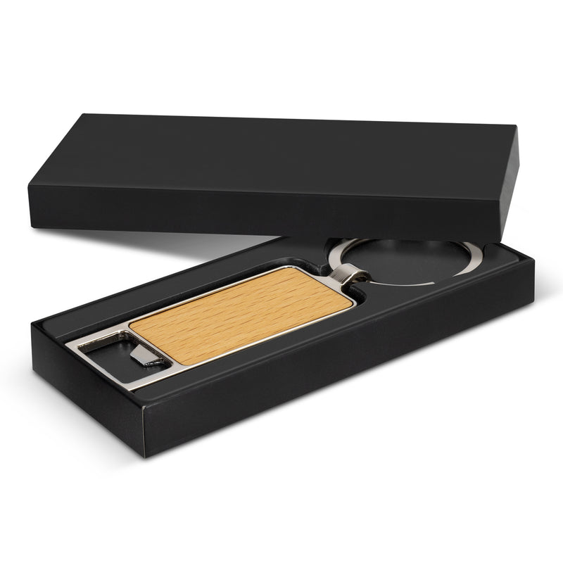 Trends 123017 Santo Bottle Opener Key Ring – Silver - Gift Box