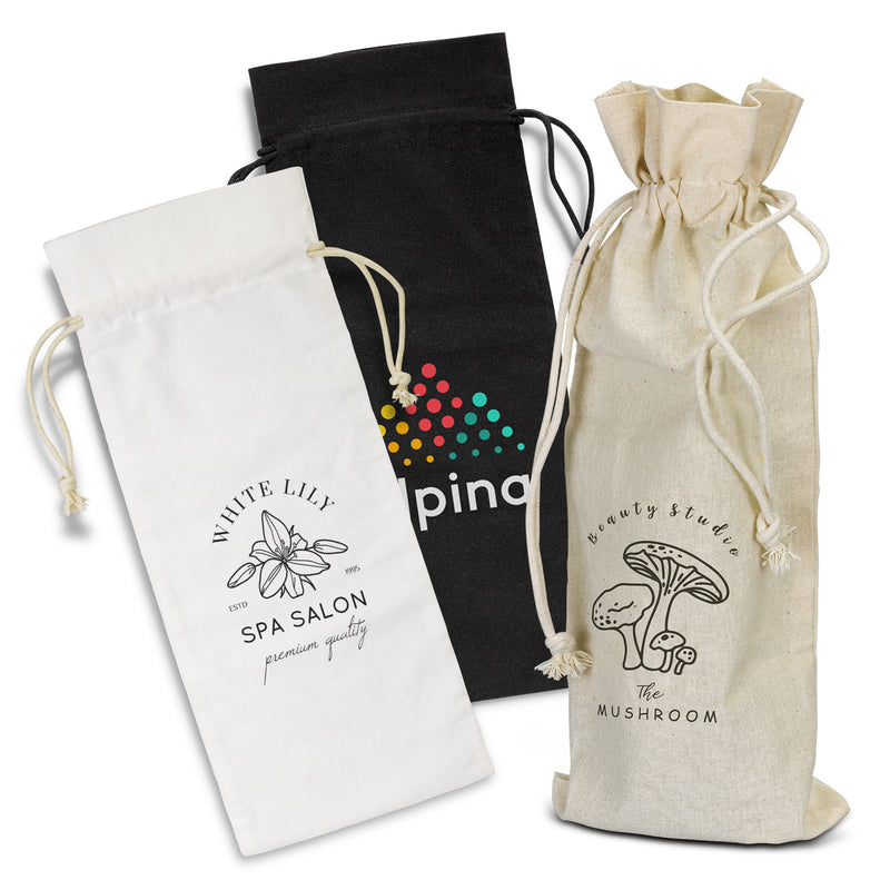 Trends 123019 Cotton Wine Drawstring Bag