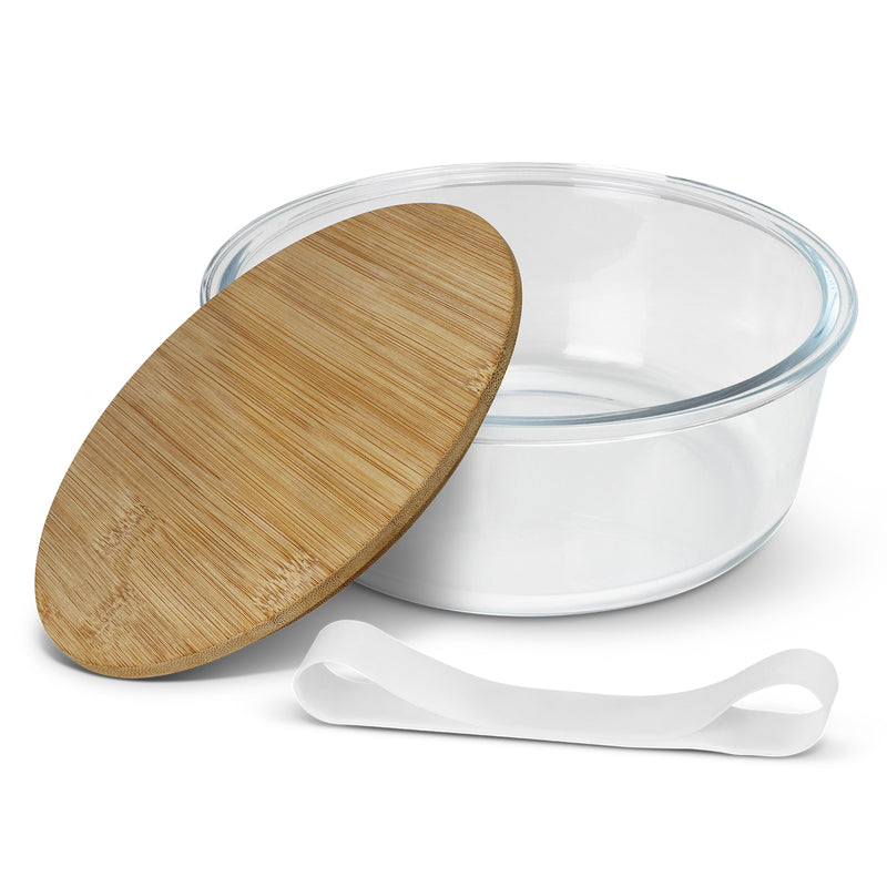 Trends 123102 NATURA Iris Glass Food Container – Open