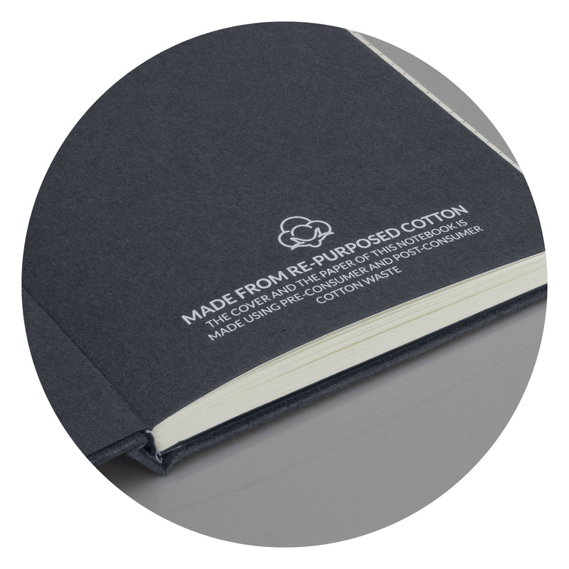 Trends 123146 Recycled Cotton Hard Cover Notebook – Detail
