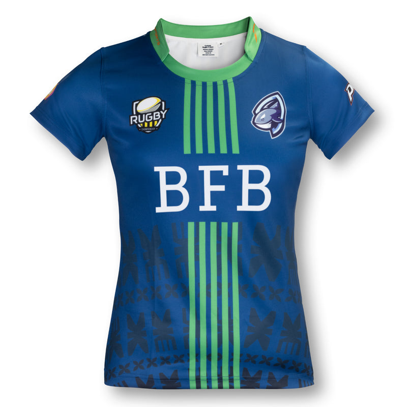 Trends 123353 Custom Womens Rugby T-Shirt – Front