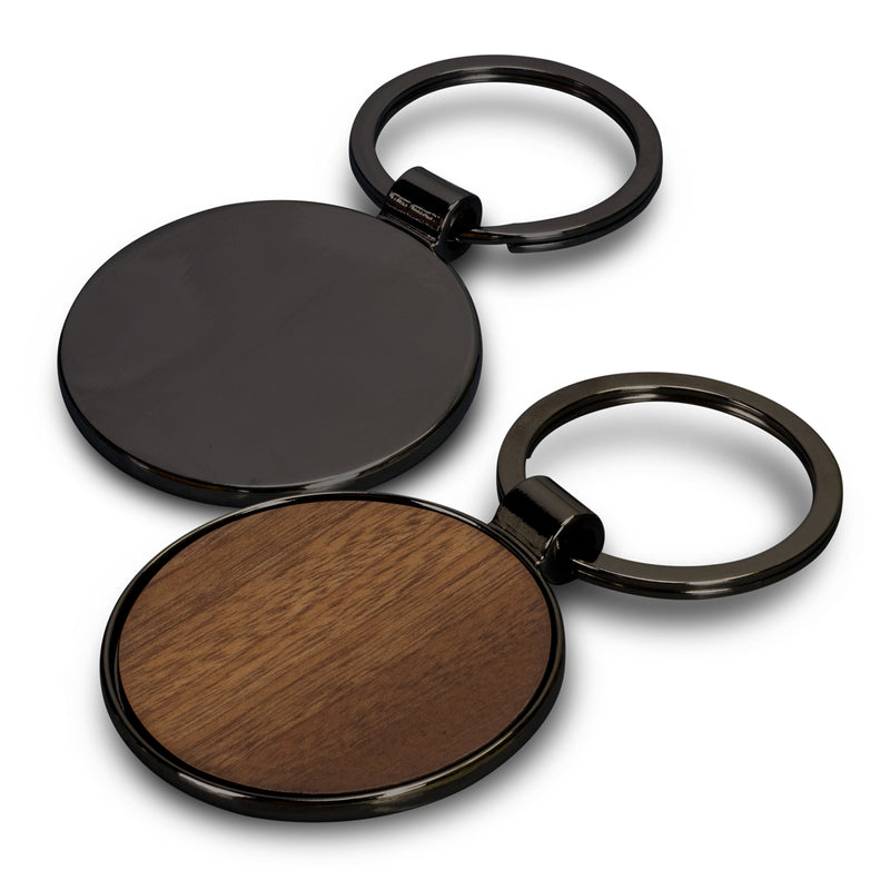 Trends 123549 Santo Key Ring - Round – Gunmetal - Back