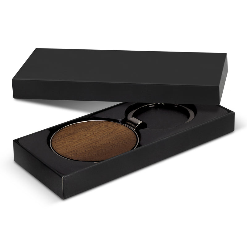 Trends 123549 Santo Key Ring - Round – Gunmetal - Gift Box