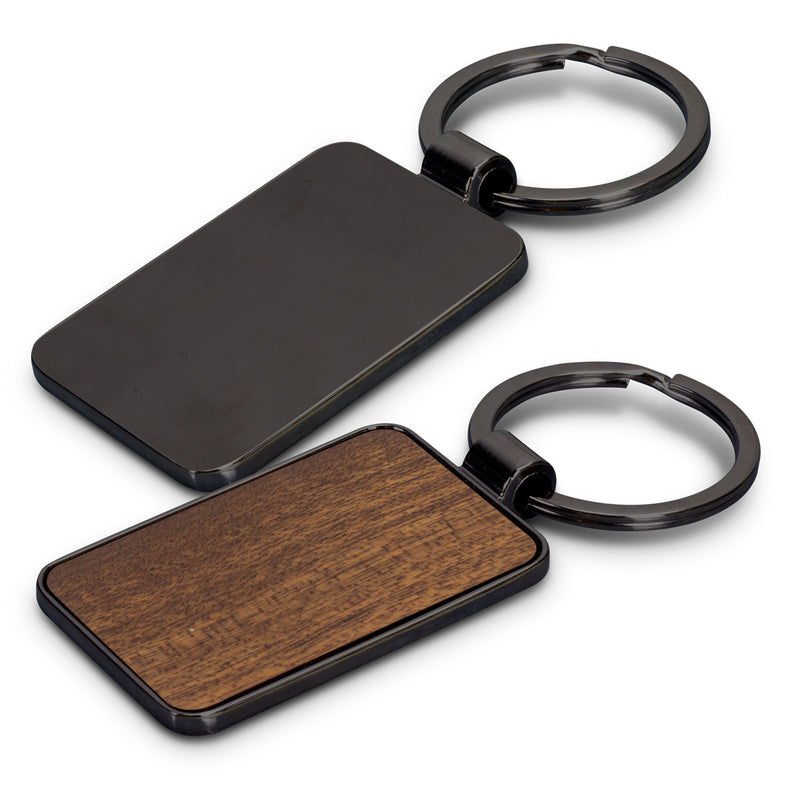 Trends 123550 Santo Key Ring - Rectangle – Gunmetal - Back