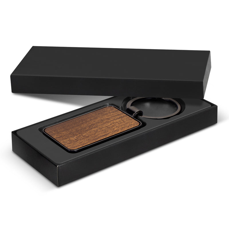 Trends 123550 Santo Key Ring - Rectangle – Gunmetal - Gift Box