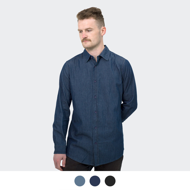Trends 123609 TRENDSWEAR Chester Men's Denim Shirt