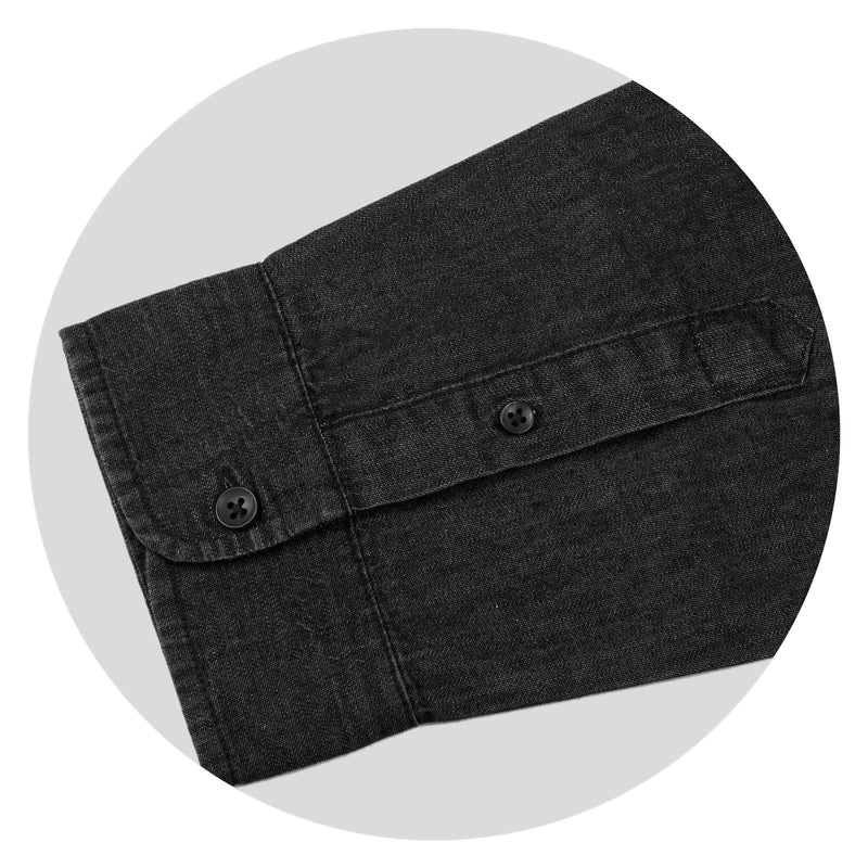 Trends 123609 TRENDSWEAR Chester Men's Denim Shirt – Detail