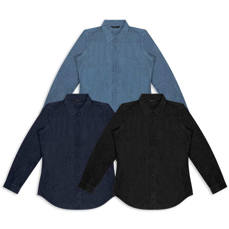 Trends 123610 TRENDSWEAR Chester Women's Denim Shirt – Colour Range