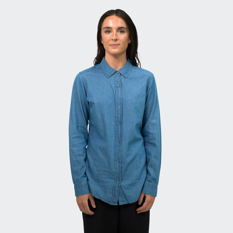Trends 123610 TRENDSWEAR Chester Women's Denim Shirt – Front