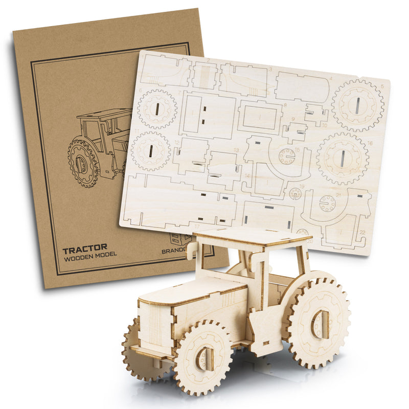 Trends 124026 BRANDCRAFT Tractor Wooden Model
