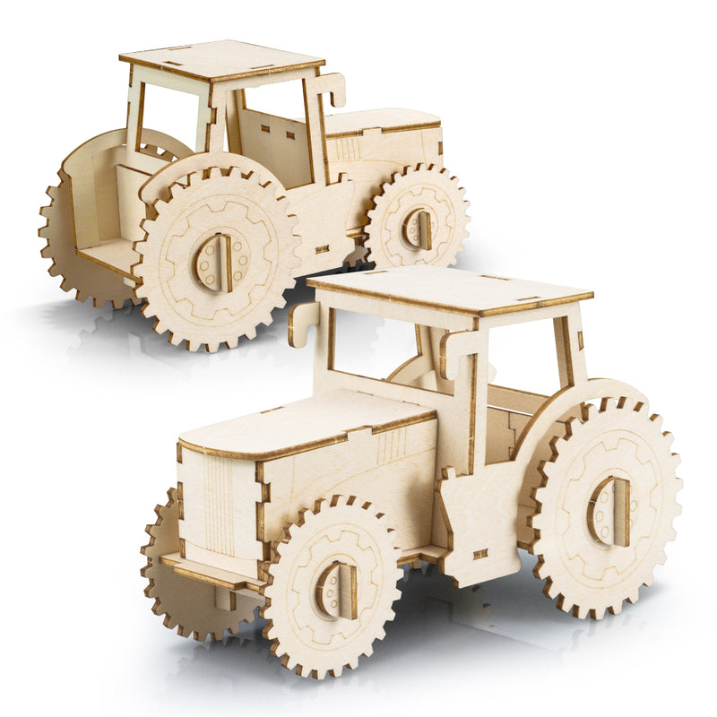 Trends 124026 BRANDCRAFT Tractor Wooden Model – Assembled