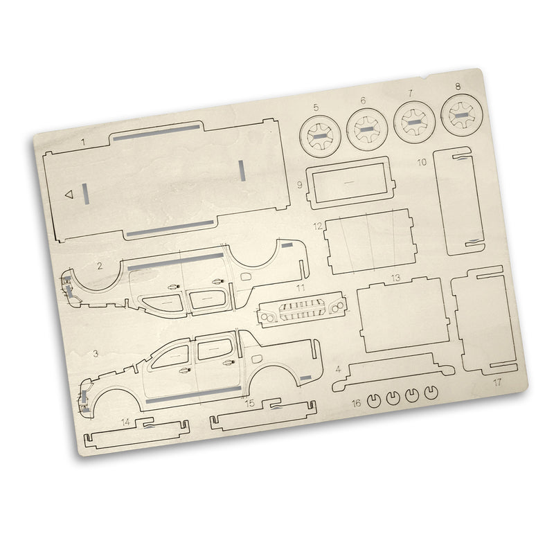 Trends 124027 BRANDCRAFT UTE Wooden Model – Fat Sheet