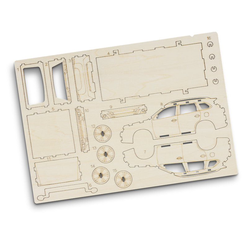 Trends 124029 BRANDCRAFT SUV Wooden Model – Flat Sheet