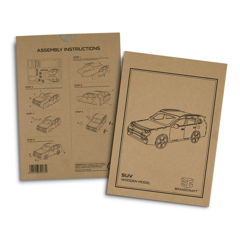 Trends 124029 BRANDCRAFT SUV Wooden Model – Sleeve