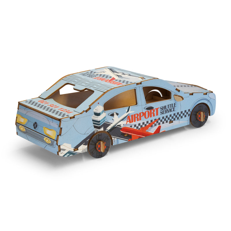 Trends 124030 BRANDCRAFT Sedan Car Wooden Model – Right Side