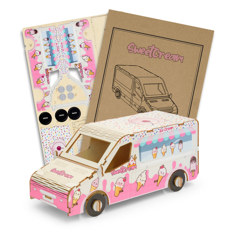 Trends 124031 BRANDCRAFT Van Wooden Model