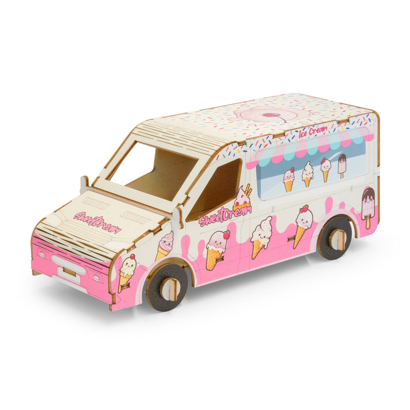 Trends 124031 BRANDCRAFT Van Wooden Model – Left Side